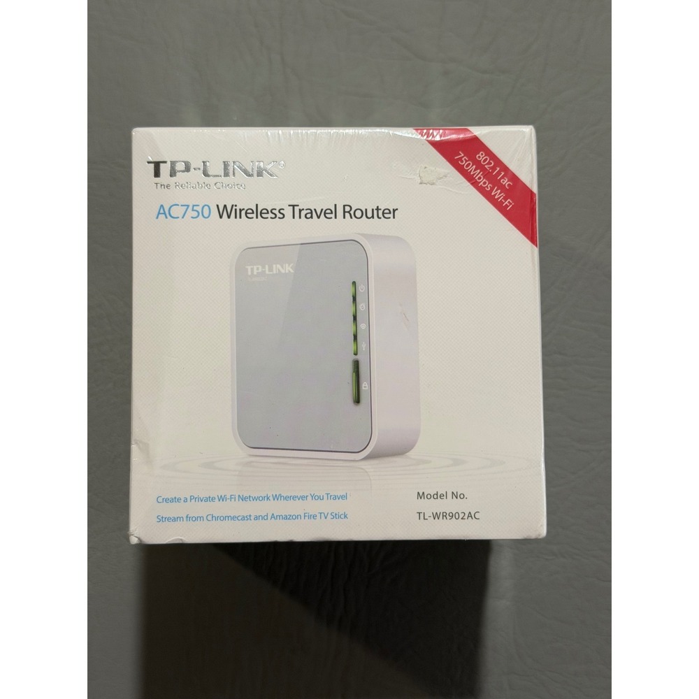 TP-Link AC750 Wireless Travel Router N/A White NEW TL-WR902AC Dual Band Wi-Fi